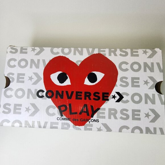 New Converse Comme des Garcons Play Black Hi Top Shoes (11 US) - Picture 4 of 5